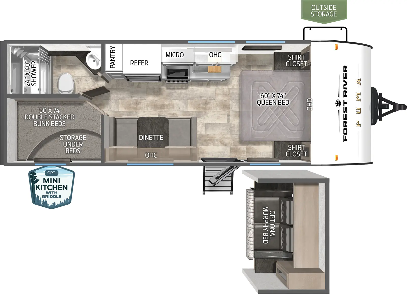 Puma Camping Edition 20BHCE Floorplan
